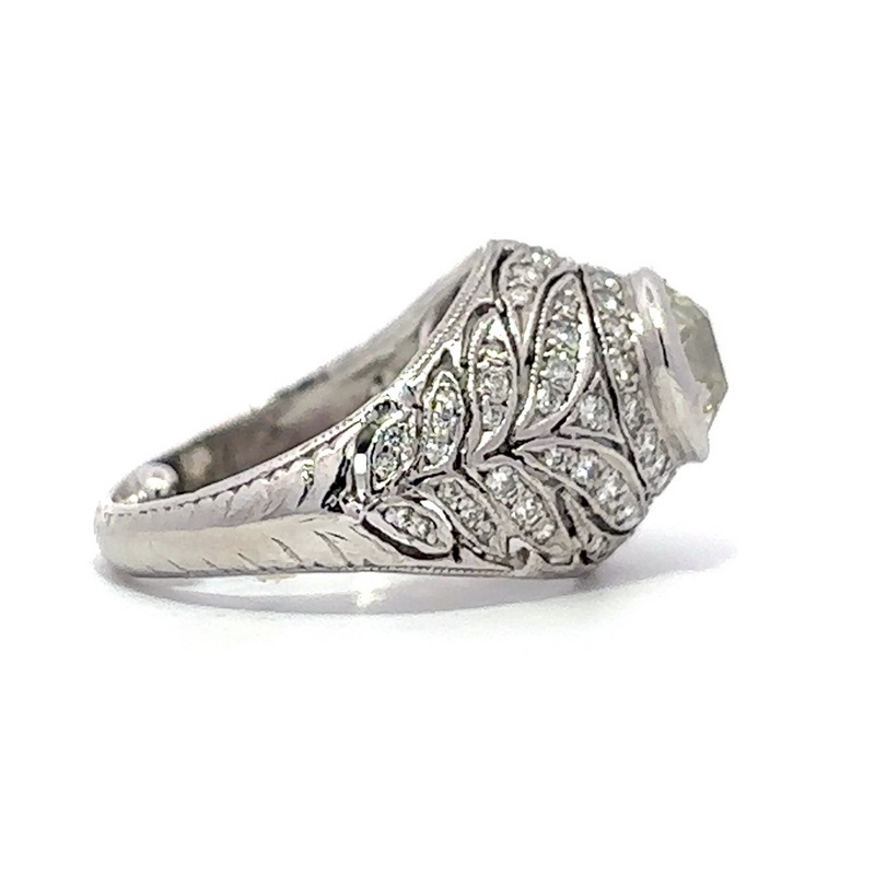 Estate Platinum Antique Reproduction Ring